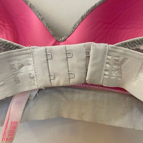 Pink Victoria’s Secret Wear Everywhere Wireless Lightly Bra Size 32D - Picture 6 of 9